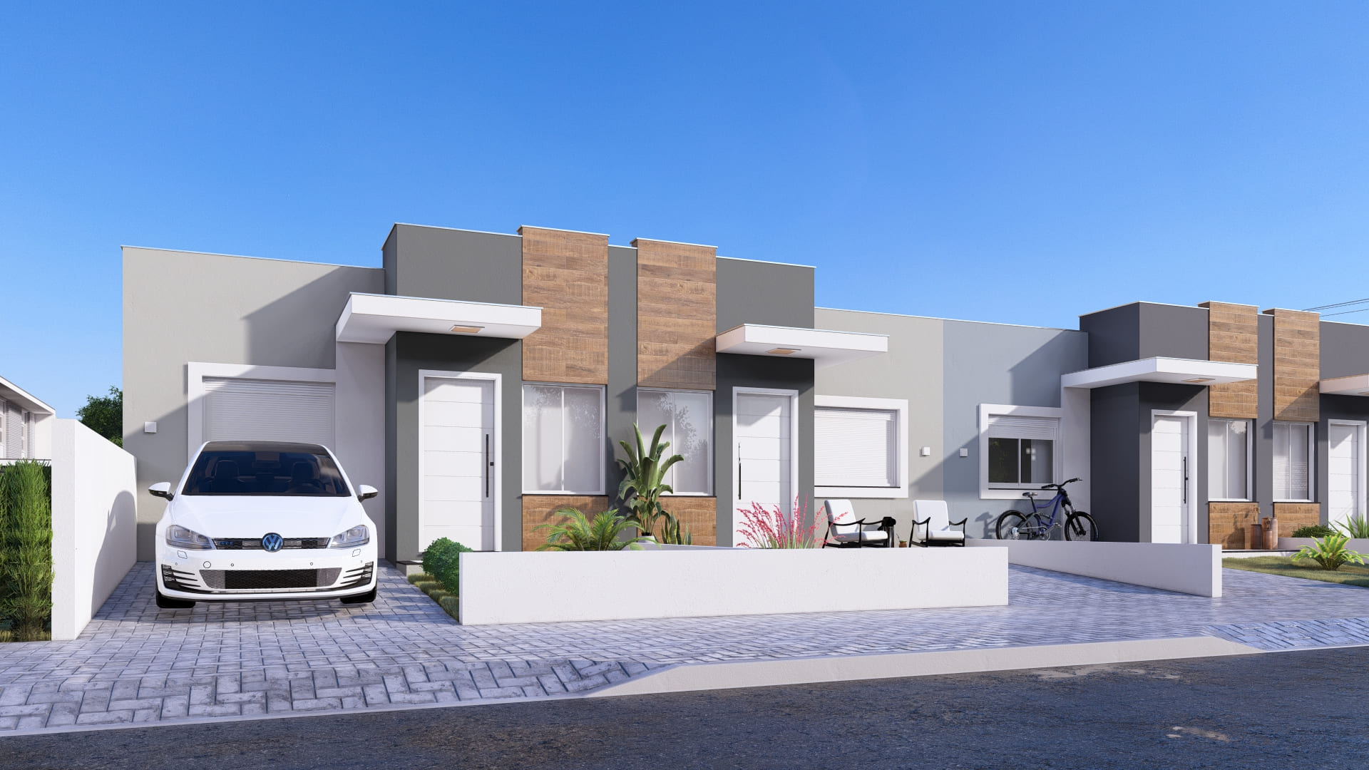 Imagem 2 – Geminados Minha Casa Minha Vida | MM Engenharia
